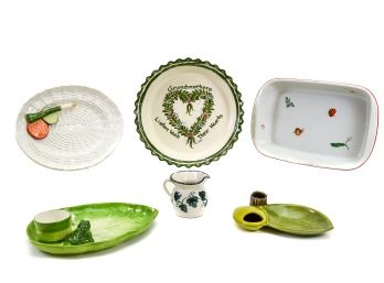 Assortment Of Pottery Serving Trays