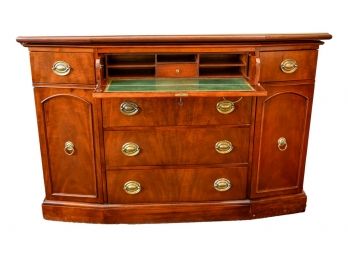 Antique Saginaw Furniture Shops Combination Console Table And Secretary Desk