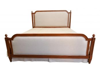 Ethan Allen Allesandra King Size Upholstered Wood Bed Frame (RETAIL $2,059)