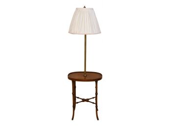 Vintage Faux Bamboo Table Floor Lamp
