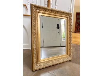 Antique Inspired Ornate Gold Leaf Framed Accent Mirror
