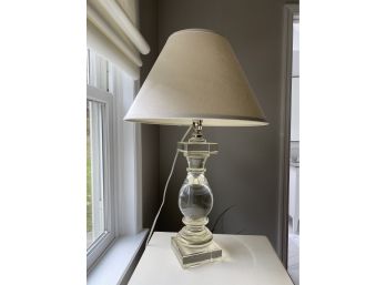 Restoration Hardware Clear Table Lamp