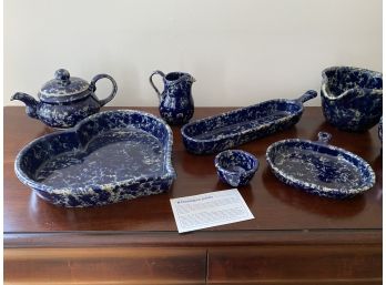 Bennington Potters Blue Agate Stoneware