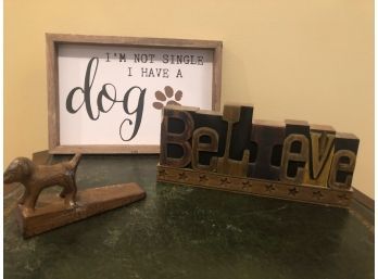 Whimsical Dog Themed Home Decor Items