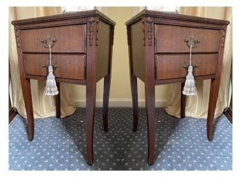 Pair Of Early English Style Bedside Tables