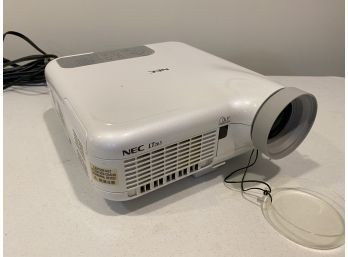 NEC LT265 Projector And Screen With Cable Accessories
