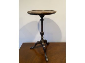 Vintage Table Top Wooden Pedestal Plant Stand