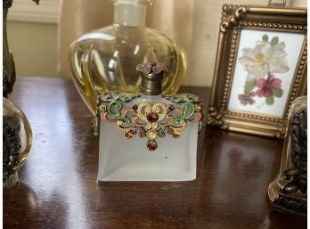 Decorative Vintage Perfume Bottles, Decanter And Accessories