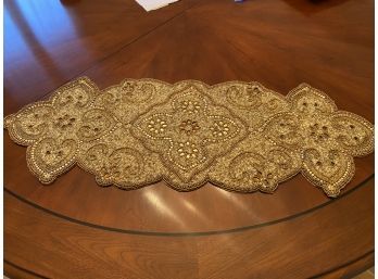 PIER 1 IMPORTS  Decorative Beaded  Table Runner Made In India