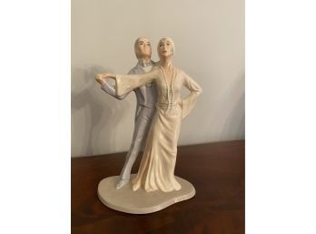 Dancing Couple Ceramic Figurine