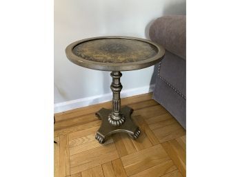 Reverse Painted Round Pedestal Sofa Table