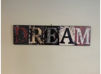 Decorative Frameless 'DREAM' Sign