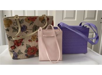 Two Kate Spade Bags And DKNY Pink Bag