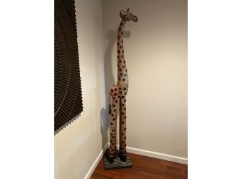 Decorative Painted Tall Giraffe