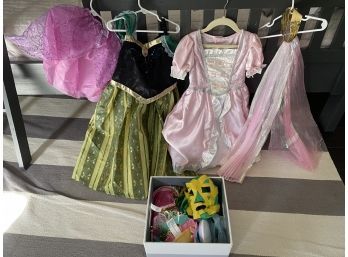 Lot Of Princess Dress-Up Dresses And Accessories Size 78
