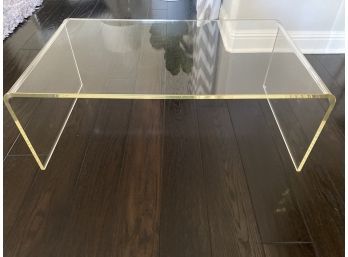 Jaw Dropping MCM Clear Acrylic Coffee Table