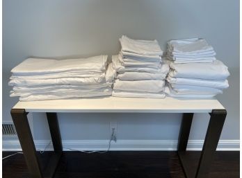 Lot Of King Queen White Luxurious 100 Cotton Bedding- Assorted Brands