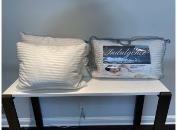 3 Pillows - 2 King Size  1 Standard 'Indulgence By Isotonic' Synthetic Down Pillows