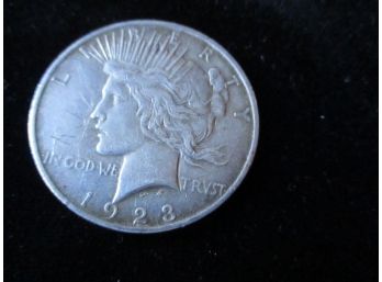 1923 D U.S. Peace Silver Dollar