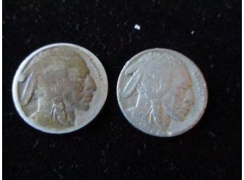 1926 P U.S. Indian Head/Buffalo Nickel & 1 Unreadable Date