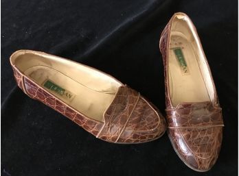 Pair Of Women's COLE HAAN Alligator Shoes
