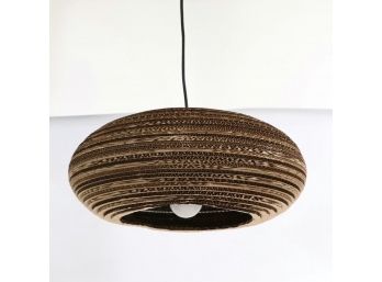 Frank Gehry-Style Corrugated Cardboard Chandelier