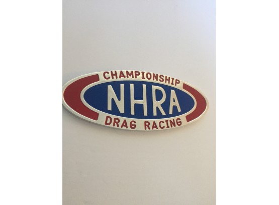 NHRA Championship Drag Racing Metal Plaque