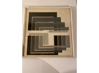 Color Block Cut Paper Abstract Art By Yvette Talton, Numbered!