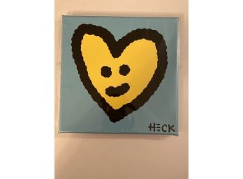 Take HeART Acrylic On Canvas, Signed By Artist Ed Heck With Random Act Of Kindness Message