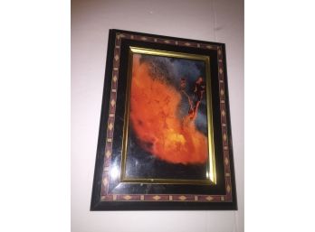 Amazing Photo Of Exploding Lava, Framed