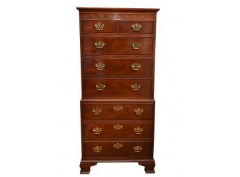 Baker Furniture Mahogany Chippendale Style Chest On Chest