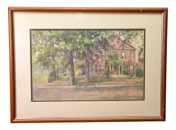 Limited Edition Print Of Paul Sawyier's (American, 1865-1917), 'Orlando Brown House'