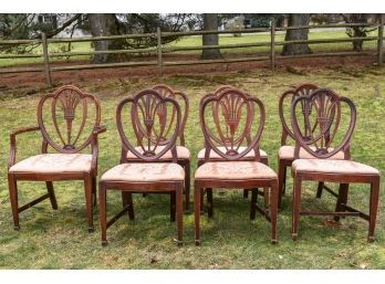 Set Of Seven Antique Dining Chairs (Restoration Project)