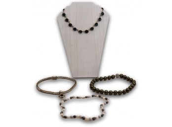 Authentic Pearl Necklace With Sterling Silver Clasp And More!