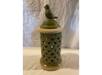 Green Ceramic Candle Holder