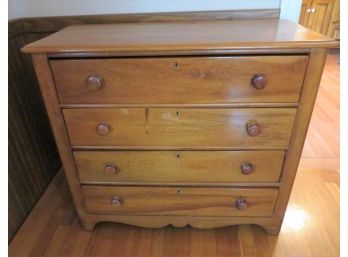 Wood Four Drawer Chest 1 Of 2
