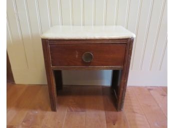 Art Deco Small Foot Stool Ottoman With Drawer