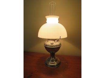 Converted Miller Juno Electrified Oil Table Lamp