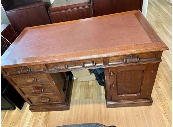 Gorgeous Leather Top Antique Desk