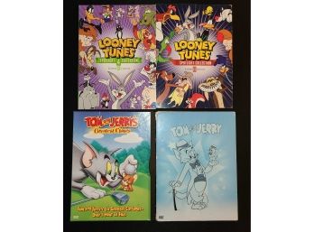 Lot Of 4 Dvd's, 2 Bugs Bunny, 2 Tom & Jerry