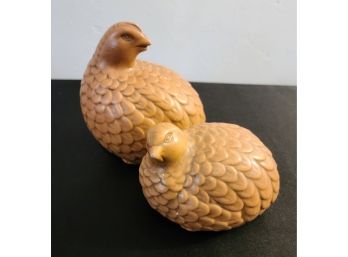Set Of 2 Ceramic Birds
