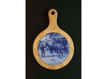 Trivet Made In Holland W Wooden Handle