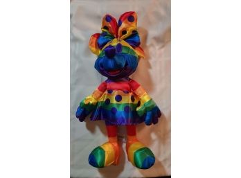 19' Disney Rainbow Minnie Mouse Stuffed Toy- New W Tags