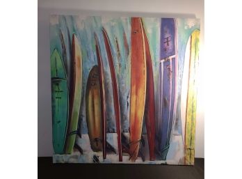 Canvas Surfboard Print