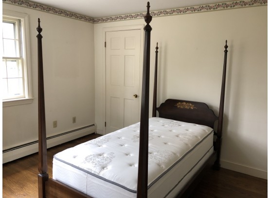 Lambert Hitchcock Cherry Four Poster Twin Bed