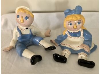 Raggedy Anne And Andy Porcelain Figures