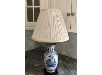 Blue And White Porcelain Table Lamp - LARGE