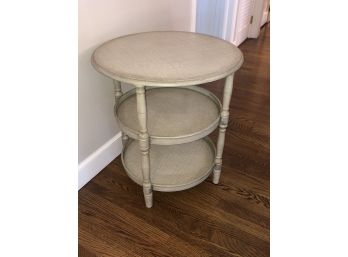 Three Shelf Shabby Chic Side Table, End Table Or Accent Table
