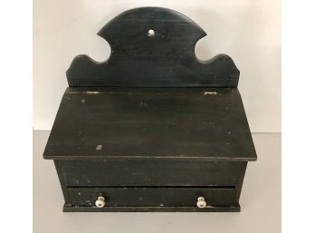 Antique Primitive Slant Front Candle Box