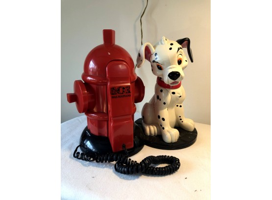 Vintage Disney 101 Dalmatians Cord Phone By Brooktel
